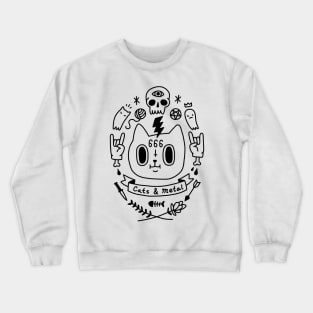 Cats & Metal Crewneck Sweatshirt